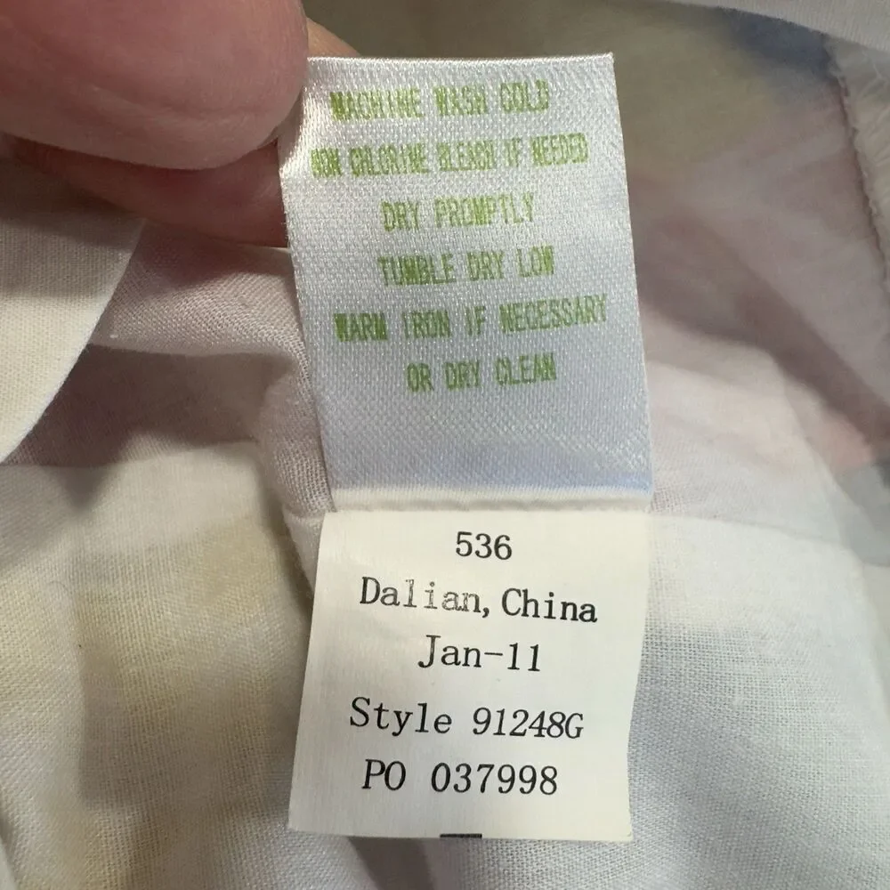 Lilly Pulitzer Girls Carolina Dress Size 8 Patchwork Turtles Tropical Preppy Bow